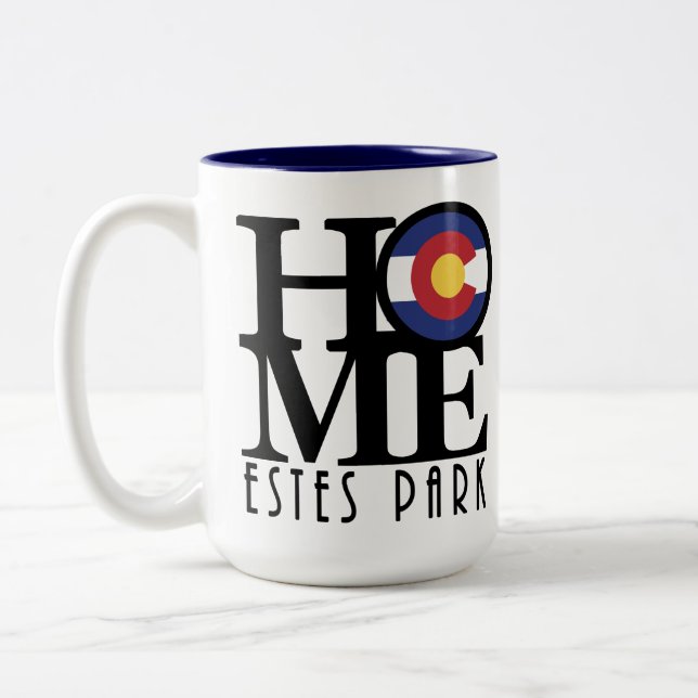 Tasse 2 Couleurs ACCUEIL Estes Park 15oz (Gauche)