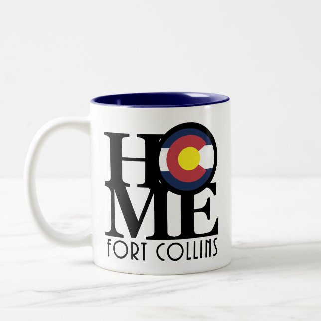 Tasse 2 Couleurs ACCUEIL Fort Collins 11oz (Gauche)