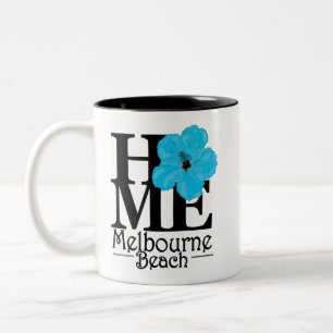 Tasse 2 Couleurs ACCUEIL Melbourne Beach Blue Hibiscus