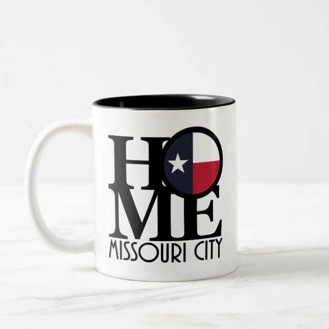 Tasse 2 Couleurs ACCUEIL Missouri City Texas (Gauche)