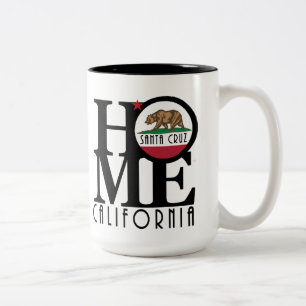 Tasse 2 Couleurs ACCUEIL Père Noël Cruz Californie 15oz
