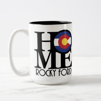 Tasse 2 Couleurs ACCUEIL Rocky Ford Colorado 15oz