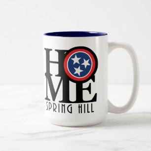 Tasse 2 Couleurs ACCUEIL Spring Hill Tennessee 15oz