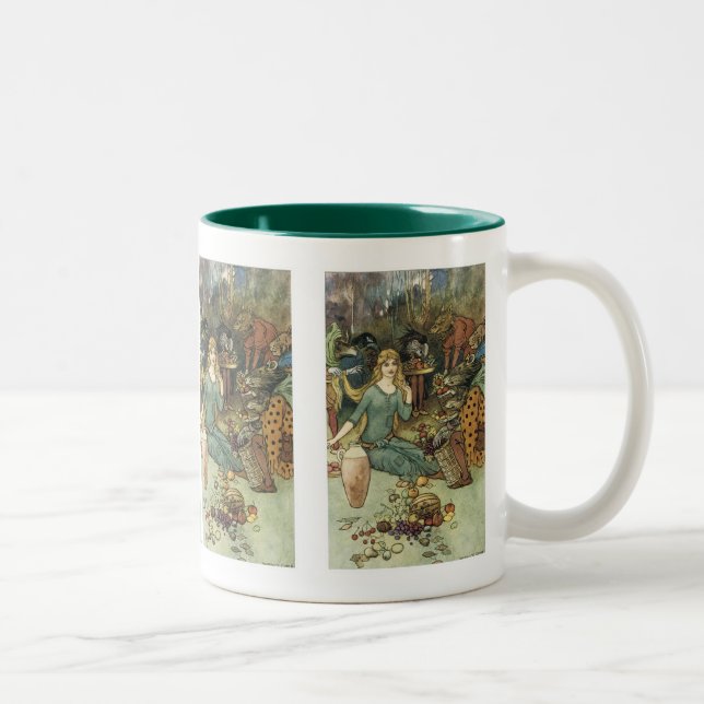 Tasse 2 Couleurs Acheter chez nous avec un Curl d'or (Droit)