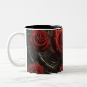 Tasse 2 Couleurs Acier et rose 005