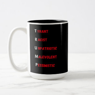 Tasse 2 Couleurs Acronyme anti-Trump 2
