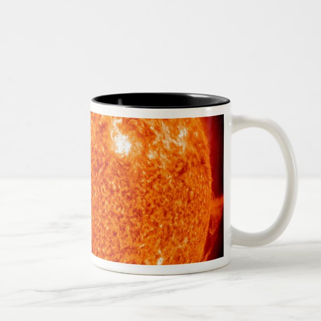 Tasse 2 Couleurs Activité solaire sur le Soleil (Droit)