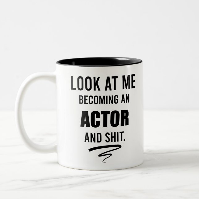 Tasse 2 Couleurs Actor Graduation Party Funny Gift Theater Amoureux (Gauche)
