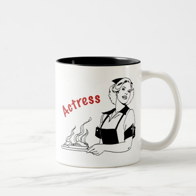 Tasse 2 Couleurs Actrice/serveuse (Droit)
