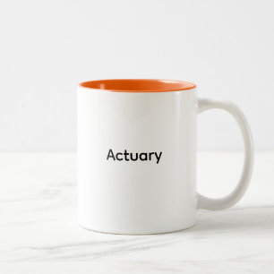 Tasse 2 Couleurs Actuaire, mathématiques, finance, assurance, cadea