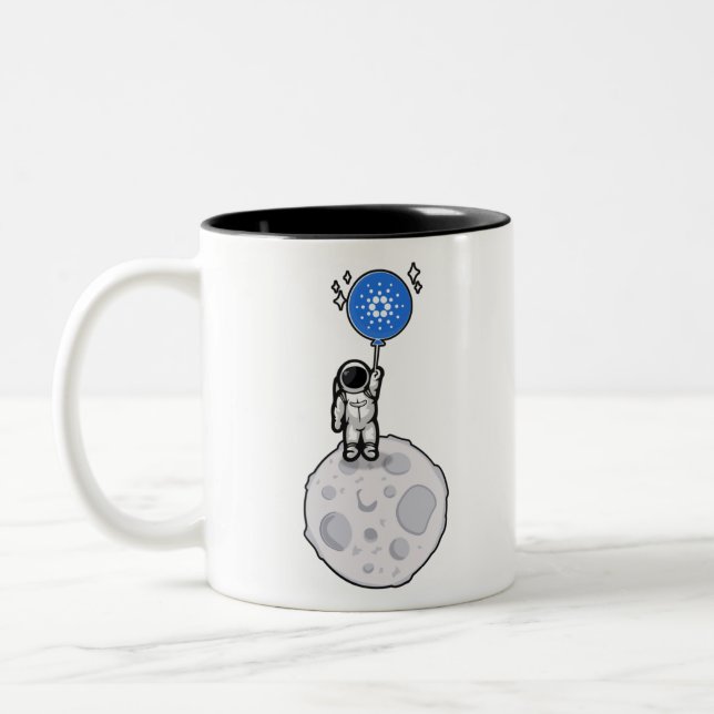 Tasse 2 Couleurs ADA Coin Kryptowährung commerce - Astronaut Cardan (Gauche)