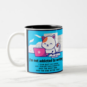 Tasse 2 Couleurs Addicité à l'écriture : Le chickle d'écriture