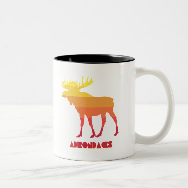 Tasse 2 Couleurs Adirondacks Moose (Droit)