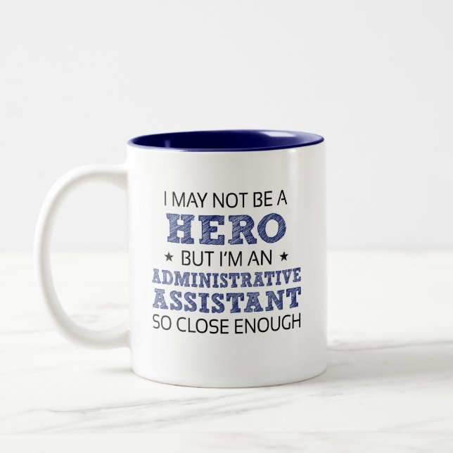 Tasse 2 Couleurs Adjointe administrative Nouveauté Humour (Gauche)