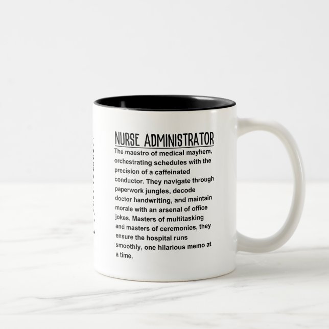 Tasse 2 Couleurs Administrateur infirmier (Droit)