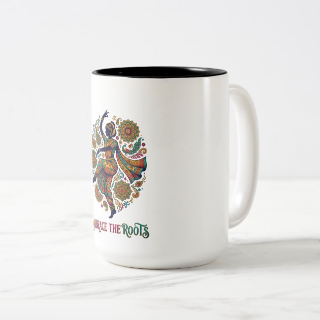 Tasse 2 Couleurs Adopter la danse Roots (Devant droit)