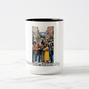 Tasse 2 Couleurs Adopter la diversité