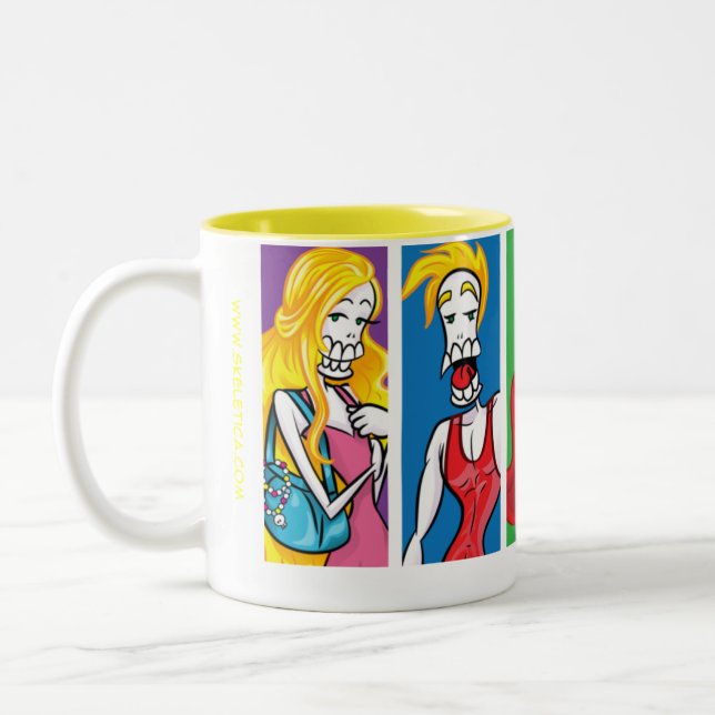 Tasse 2 Couleurs Affaires de famille de Skeletica (Gauche)