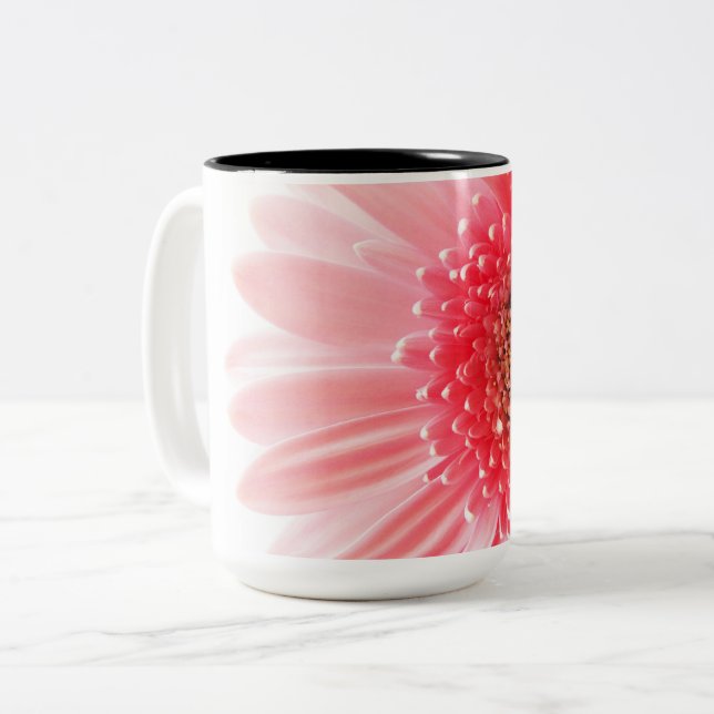 Tasse 2 Couleurs Affiche de Gerbera Daisy (Devant gauche)