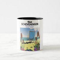 Affiche de plage de Scheveningen Pays-Bas