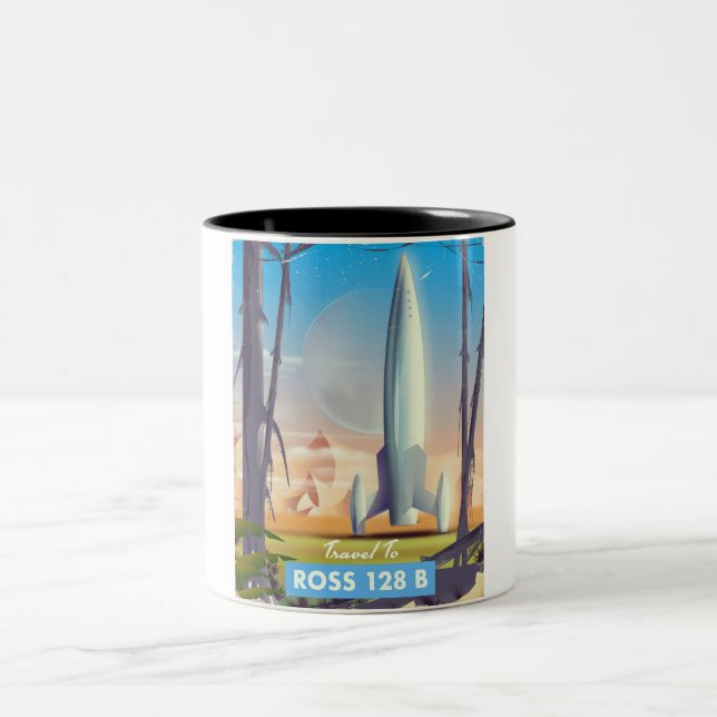 Tasse 2 Couleurs Affiche de science-fiction Ross 128 B (Centre)