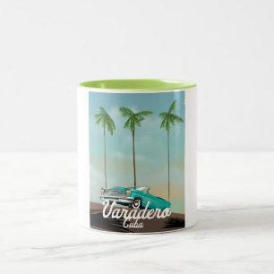 Tasse 2 Couleurs Affiche de voyage à Varadero Cuba