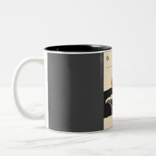 Tasse 2 Couleurs Affiche de voyage de la couverture de livre de Tan
