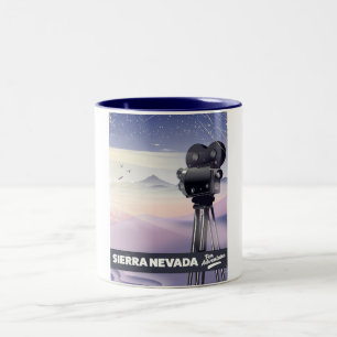 Tasse 2 Couleurs Affiche de voyage de Sierra Nevada