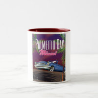 Affiche de voyage des années 80 Palmetto Bay Flori