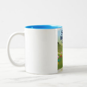 Tasse 2 Couleurs affiche de voyage en Moravie du Sud République tch