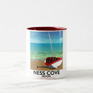 Tasse 2 Couleurs Affiche de voyage ferroviaire vintage Ness Cover D