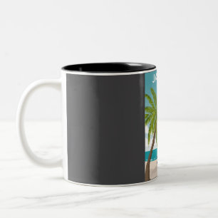 Tasse 2 Couleurs Affiche de voyage Jamaïque