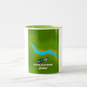 Tasse 2 Couleurs Affiche de voyage Loch katrine ecosse