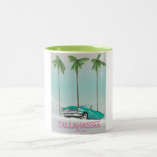 Tasse 2 Couleurs Affiche de voyage Tallahassee Floride