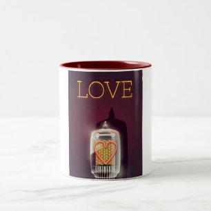 Tasse 2 Couleurs Affiche vintage 'Amour' Tube Nixie