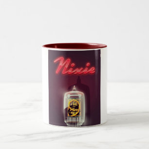 Tasse 2 Couleurs Affiche vintage de tube Nixie
