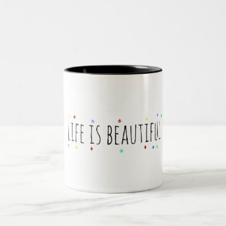 Tasse 2 Couleurs Affirmation positive | La vie est belle