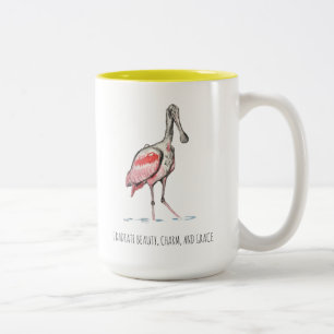 Tasse 2 Couleurs Affirmations sur la cuillère à café à deux ton