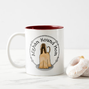 Tasse 2 Couleurs Afghan Hound Maman Afghan Maman (fawn) Mignonne ma
