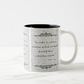Tasse 2 Couleurs Afin de porter un positif - Citation positive