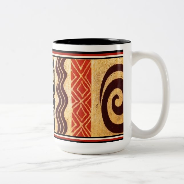 Tasse 2 Couleurs African Primordial Decor (Droit)