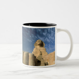 Tasse 2 Couleurs Afrique, Egypte, Caire, Plateau de Gizeh. Sphinx