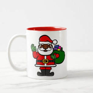 Tasse 2 Couleurs afrique noir santa claus xmas