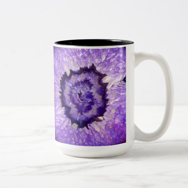 Tasse 2 Couleurs Agate pourpre Geode de Falln (Droit)