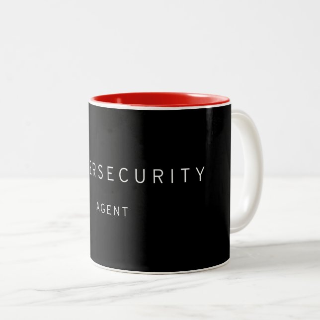 Tasse 2 Couleurs Agent de cybersécurité (Devant droit)