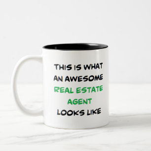 Tasse 2 Couleurs agent immobilier, génial