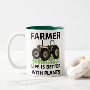 Tasse 2 Couleurs Agriculteur agricole