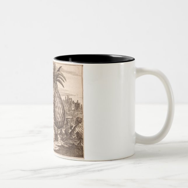 Tasse 2 Couleurs Agriculture de grands ananas, illustration d'un (Droit)