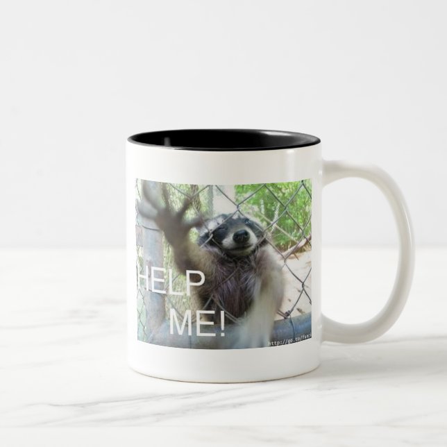 Tasse 2 Couleurs Aidez-moi ! (Droit)