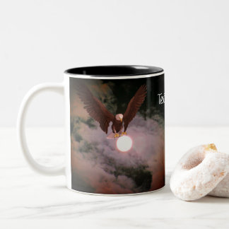 Tasse 2 Couleurs Aigle à tête blanche et Imaginaire Pleine lune per